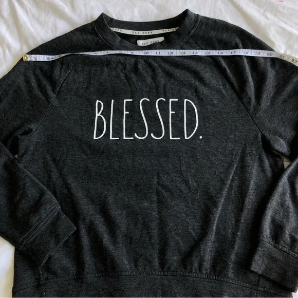 Rae Dunn Blessed Studio Raglan Sweatshirt - Picture 8 of 11